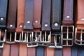 Leather belts Royalty Free Stock Photo