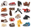 Leather belts Royalty Free Stock Photo