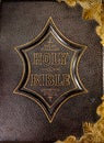 Leather book cover Holy Bible Royalty Free Stock Photo