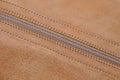 Leather boot or bag with zipper Royalty Free Stock Photo