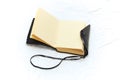 Leather bound blank journal Royalty Free Stock Photo