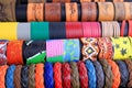 Leather bracelets Royalty Free Stock Photo