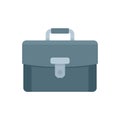 Leather briefcase icon flat isolated vector Royalty Free Stock Photo