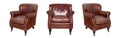 Leather brown chair Royalty Free Stock Photo