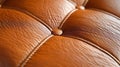 The leather is brown and has a pattern Royalty Free Stock Photo
