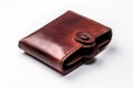 Leather brown wallet. Generate ai