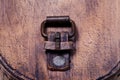 Leather buckle closeup Royalty Free Stock Photo