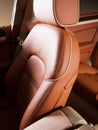 Leather car seat Royalty Free Stock Photo