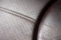 Leather car seat detail Royalty Free Stock Photo