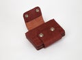 Cardholder wallet in Leather red