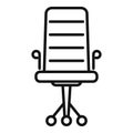 Leather chair icon outline vector. Office sit Royalty Free Stock Photo