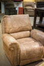 Leather chair recliner