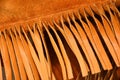 Leather Coat Fringe Close Up