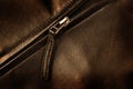 Leather Coat Jacket Zipper Fashion Texture Royalty Free Stock Photo