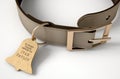 Leather Collar With Tag