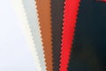 Leather color samples Royalty Free Stock Photo
