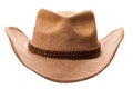 Leather cowboy hat Royalty Free Stock Photo