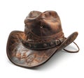 leather Cowboy hat isolated