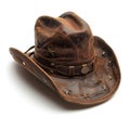 leather Cowboy hat isolated