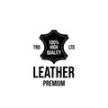 Leather craft logo icon design Royalty Free Stock Photo