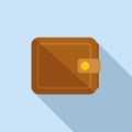 Leather craft wallet icon flat vector. Tape measure machine Royalty Free Stock Photo