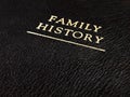 Leather Family History Book