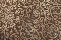 Leather floral pattern background Royalty Free Stock Photo