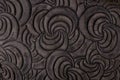 Leather grey floral pattern background close up Royalty Free Stock Photo