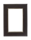 Leather frame on white background