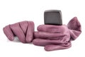 Leather gloves compress cellular telephone