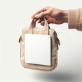 leather handbag mockup