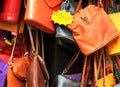 Leather Handbags Royalty Free Stock Photo