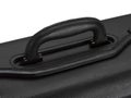 Leather handle suitcase closeup Royalty Free Stock Photo