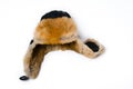 Leather Hat with Fur Royalty Free Stock Photo