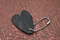 Leather heart Royalty Free Stock Photo