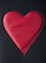 Leather Heart Royalty Free Stock Photo