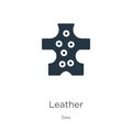 Leather icon vector. Trendy flat leather icon from sew collection isolated on white background. Vector illustration can be used Royalty Free Stock Photo