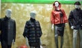 Leather jacket in a shop window