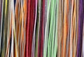 Leather laces for sale in the tailor shop and leather goods Royalty Free Stock Photo