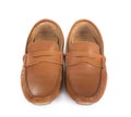 leather loafer in studio Royalty Free Stock Photo