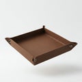 leather-look tabletop storage tray Royalty Free Stock Photo