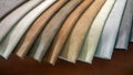 Leather material samples Royalty Free Stock Photo
