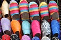 Leather moroccan slippers Royalty Free Stock Photo