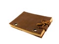 Leather notepad Royalty Free Stock Photo