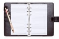 Leather office organizer Royalty Free Stock Photo