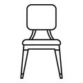 Leather outdoor chair icon, outline style