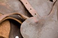 Leather saddle Royalty Free Stock Photo