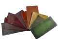 Leather samples Royalty Free Stock Photo