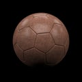 Leather soccer ball