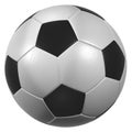 Leather soccer ball high resolution isolated